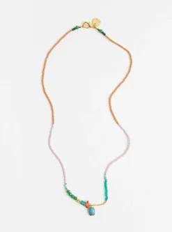 Tiny Pressed Bead Necklace Turquoise<Blythe Bruckner Discount