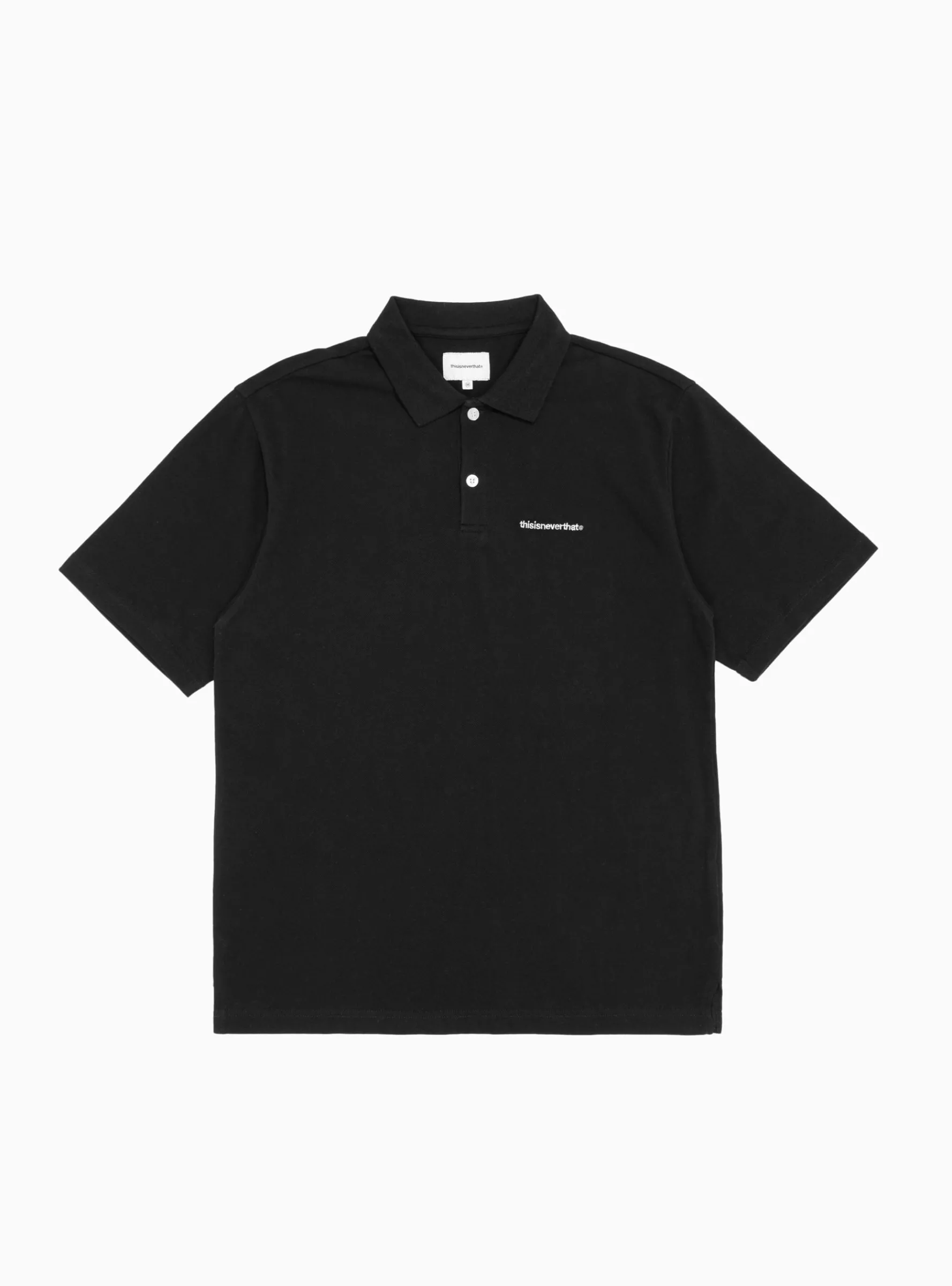 T-Logo Jersey Polo Shirt Black<thisisneverthat New