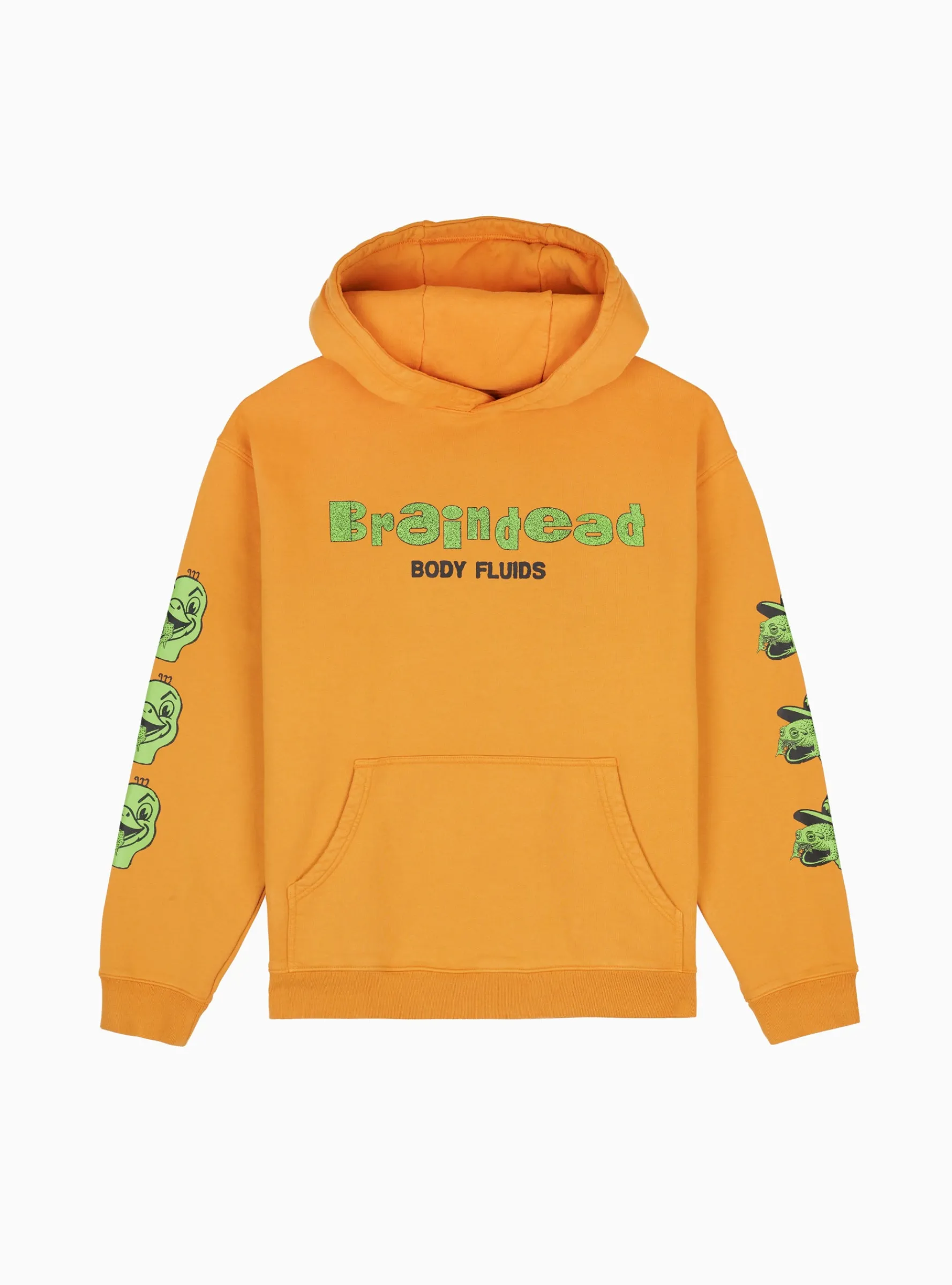 Toad Licker Hoodie Sweatshirt Orange<Brain Dead Online