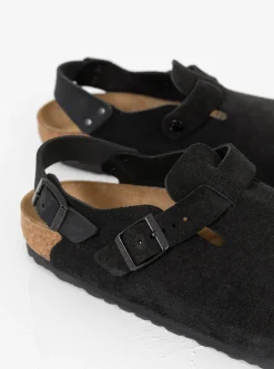 Tokio Suede Sandal Black<Birkenstock New