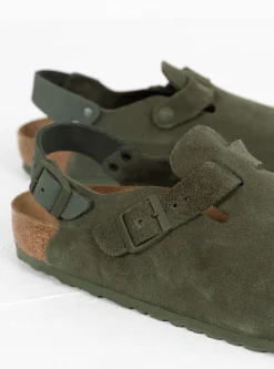 Tokio Suede Sandals Thyme<Birkenstock Hot