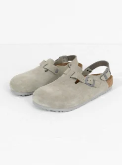 Tokio Suede Sandal Stone Coin<Birkenstock Outlet