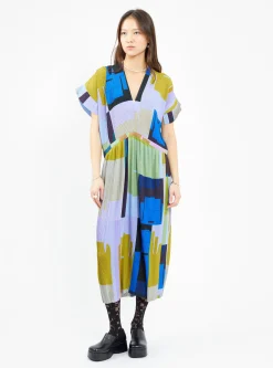 Transit Plisse Dress Multi<Henrik Vibskov Fashion