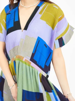 Transit Plisse Dress Multi<Henrik Vibskov Fashion