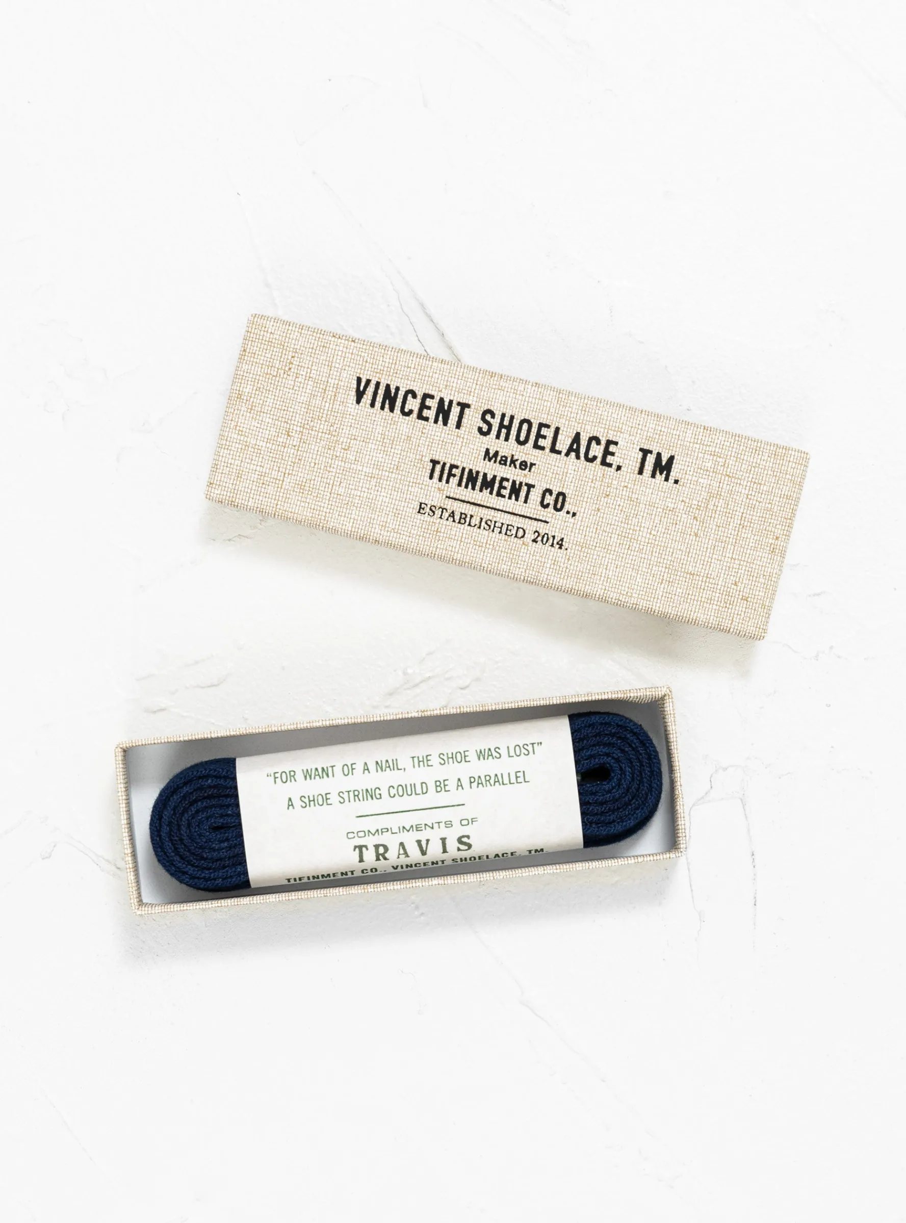 TRAVIS Shoelaces Deep Indigo<Vincent Shoelace Best