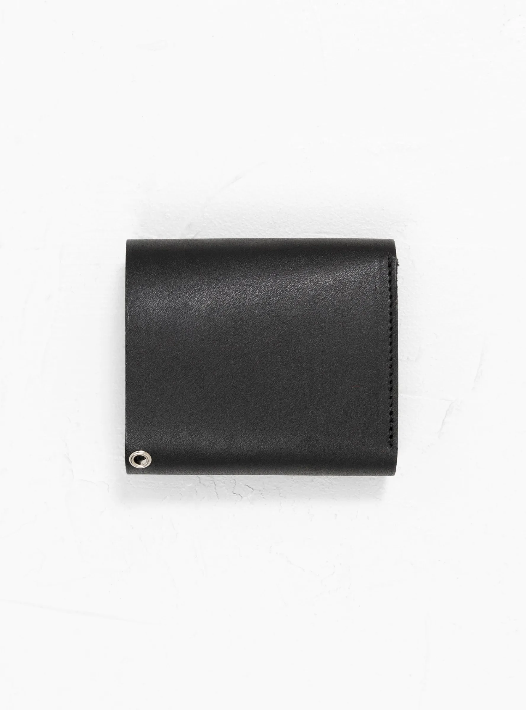 Tri-Fold Latigo Leather Wallet Black<Heritage Leather Company Outlet
