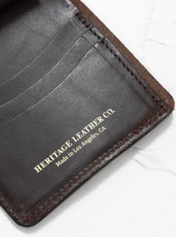 Tri-Fold Latigo Leather Wallet Brown<Heritage Leather Company Hot