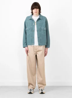 Trucker Jacket Dusty Green<Reception Online