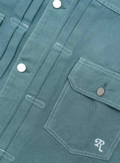 Trucker Jacket Dusty Green<Reception Online