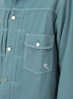 Trucker Jacket Dusty Green<Reception Online