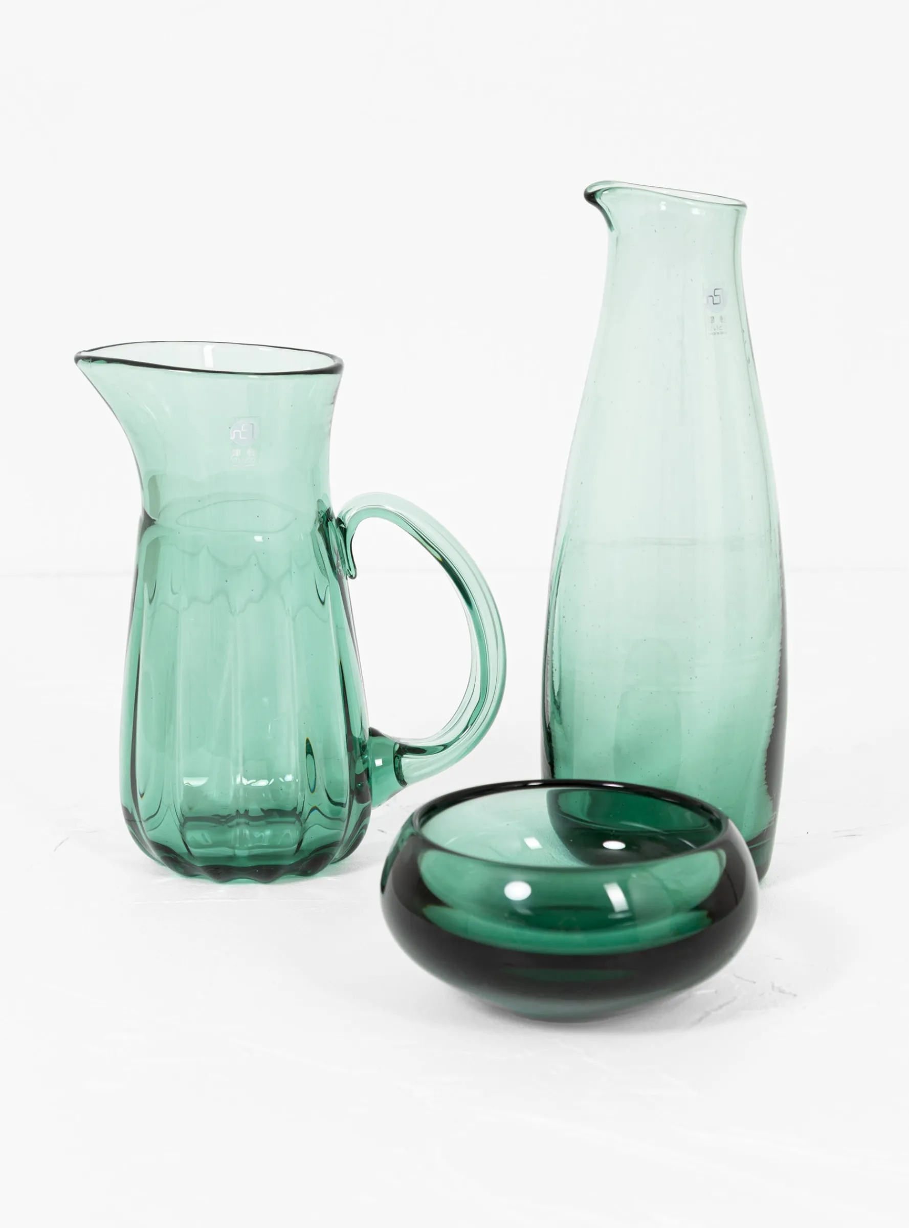Tsugaru Vidro Pitcher Aqua Green<Hokuyo Glass New