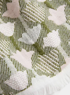 Tulppaani Blanket Rose/Olive<Lapuan Kankurit Clearance