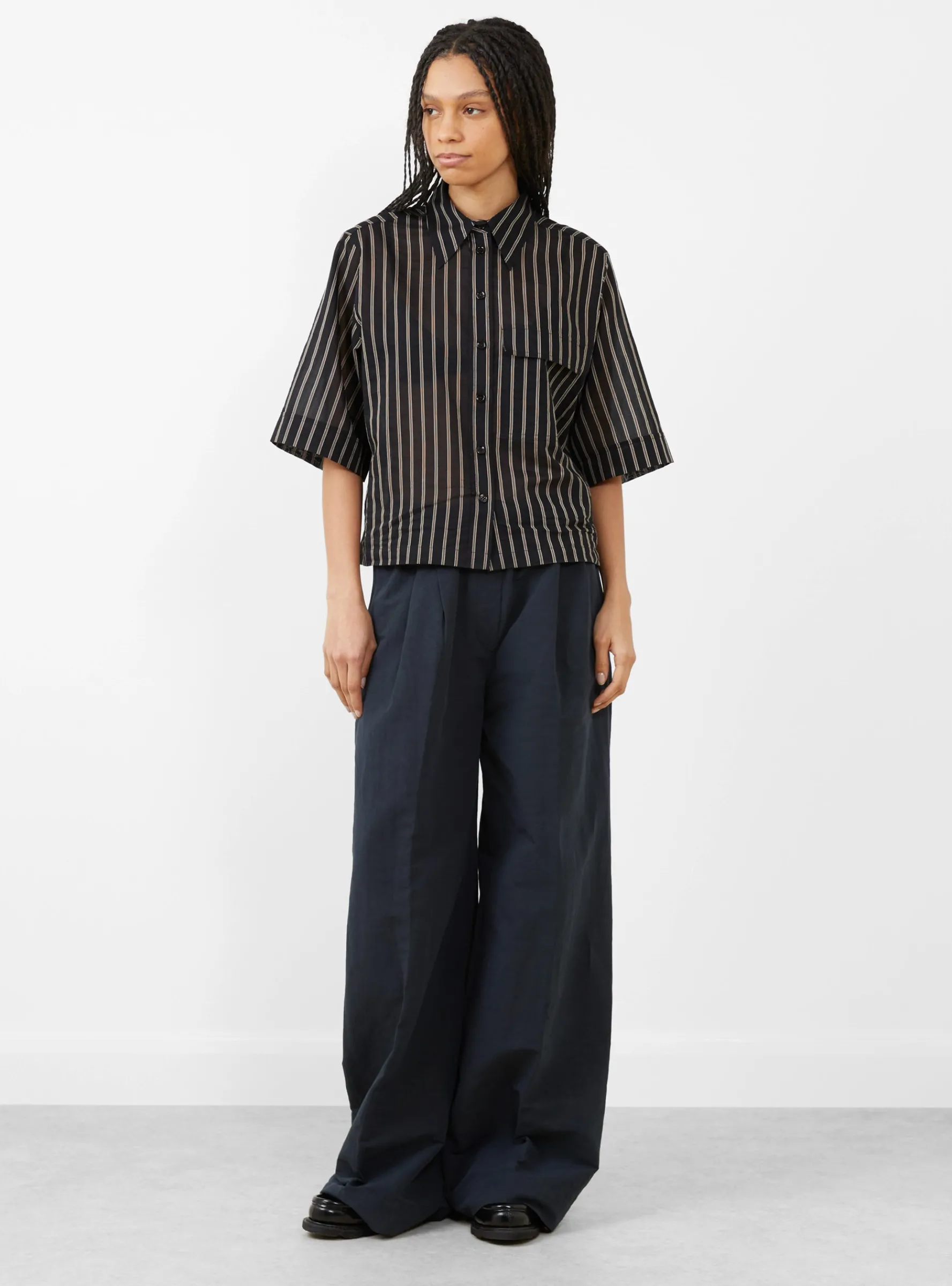 Tumelah Shirt Black Stripe<Christian Wijnants Hot