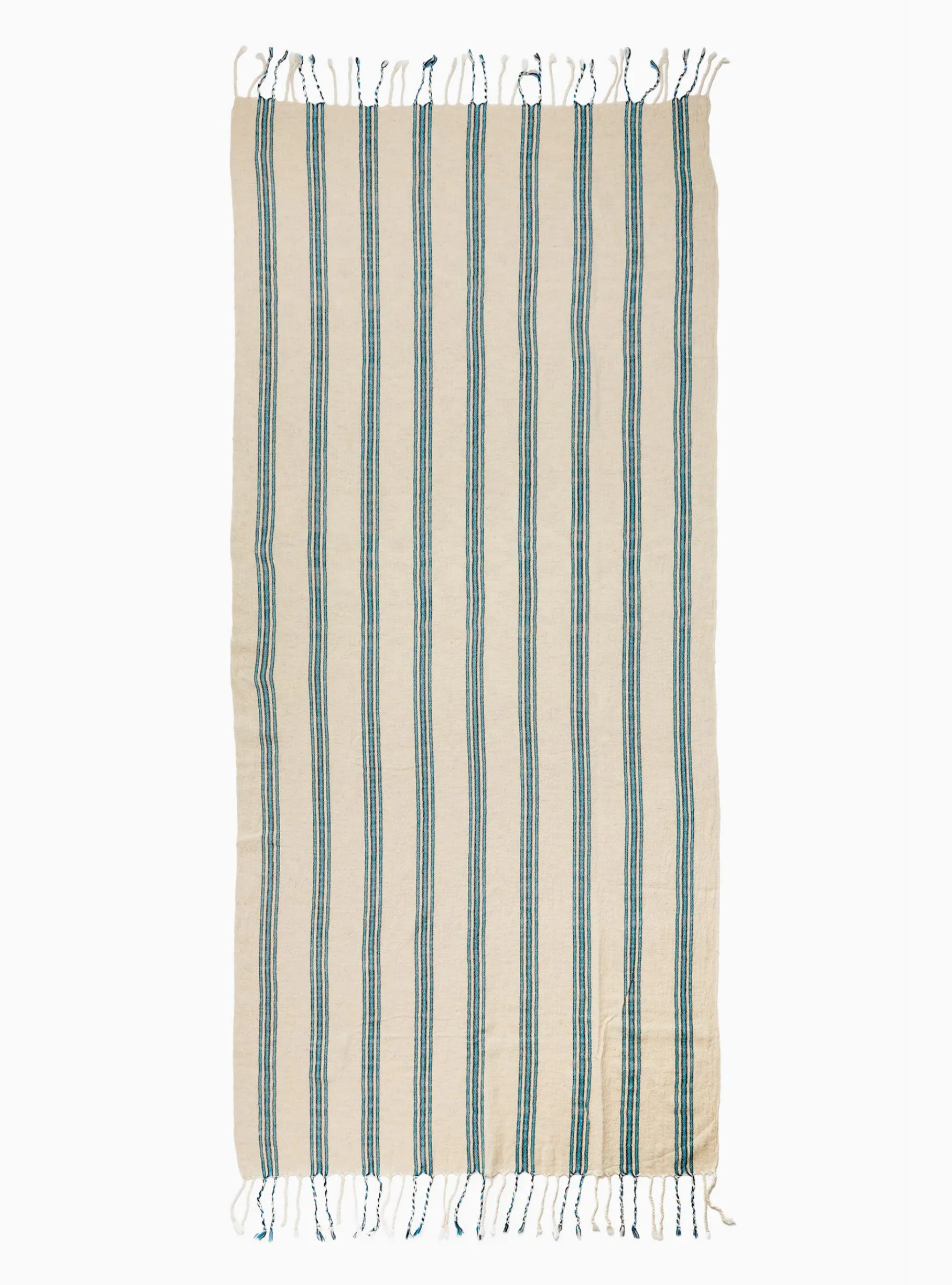 Turquoise Cotton and Linen Towel<Mizar & Alcor Discount