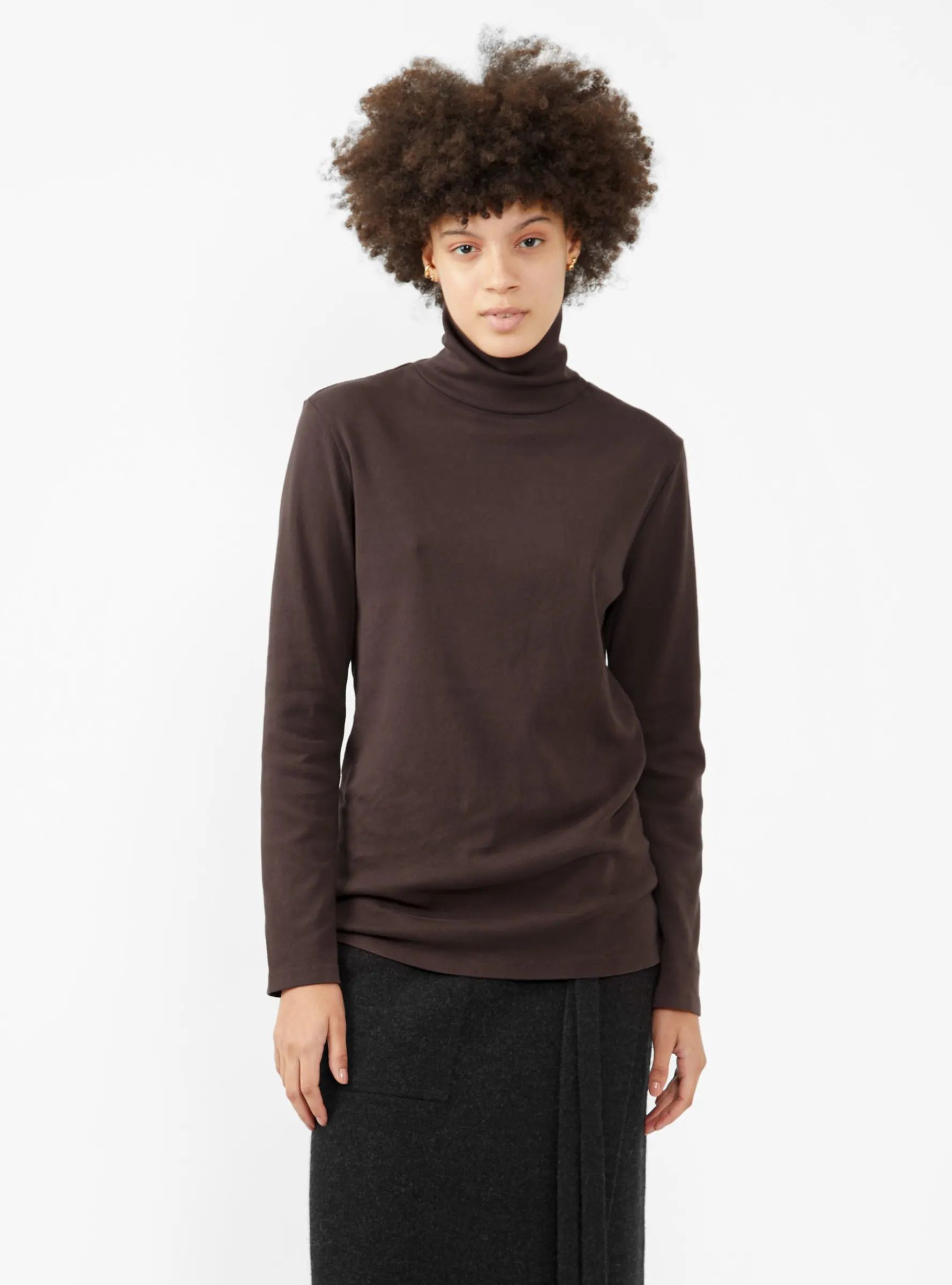 Turtleneck Top Plum<Black Crane Online