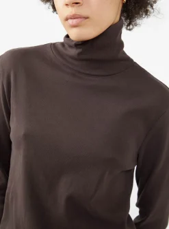 Turtleneck Top Plum<Black Crane Online