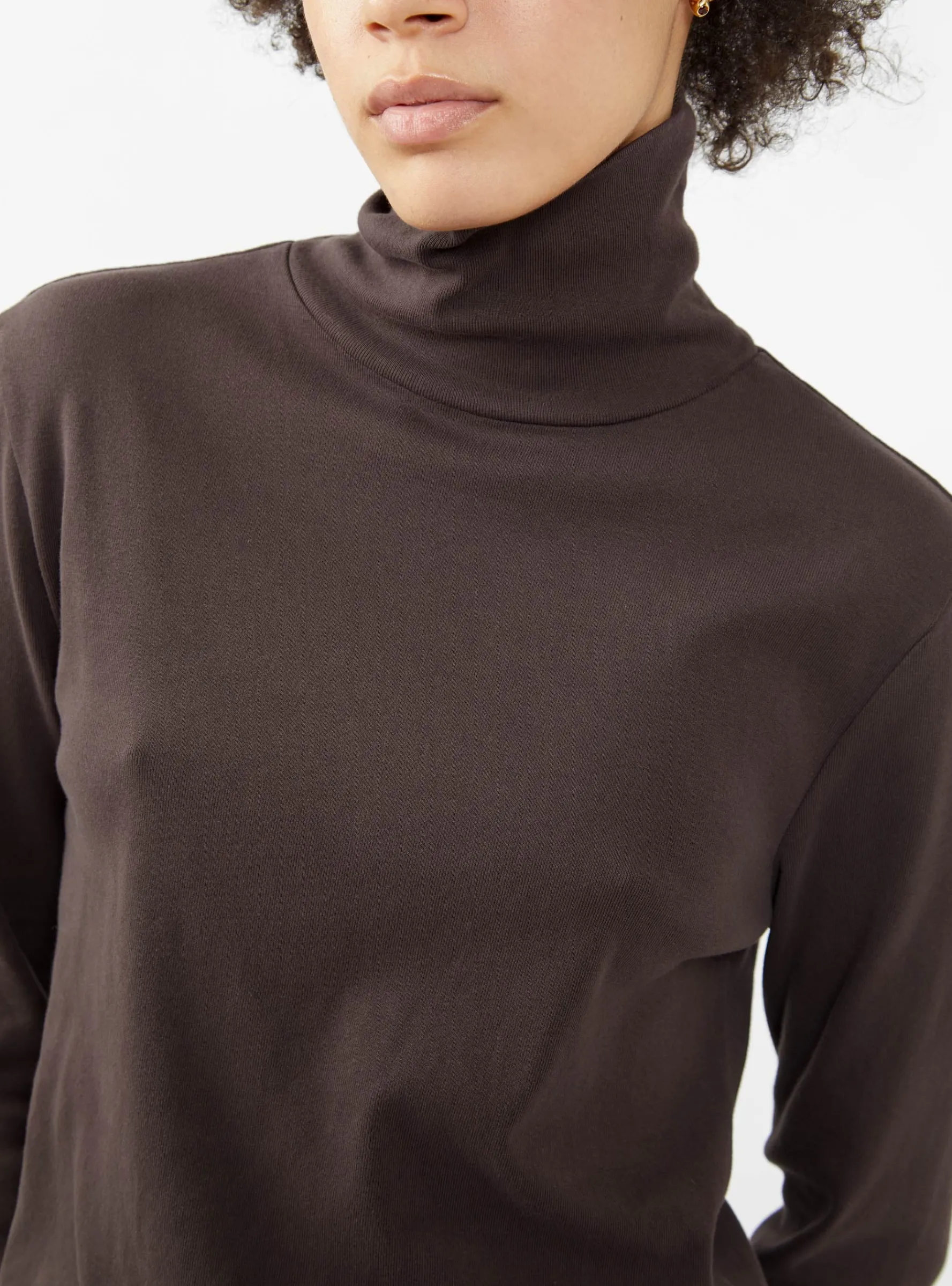 Turtleneck Top Plum<Black Crane Online