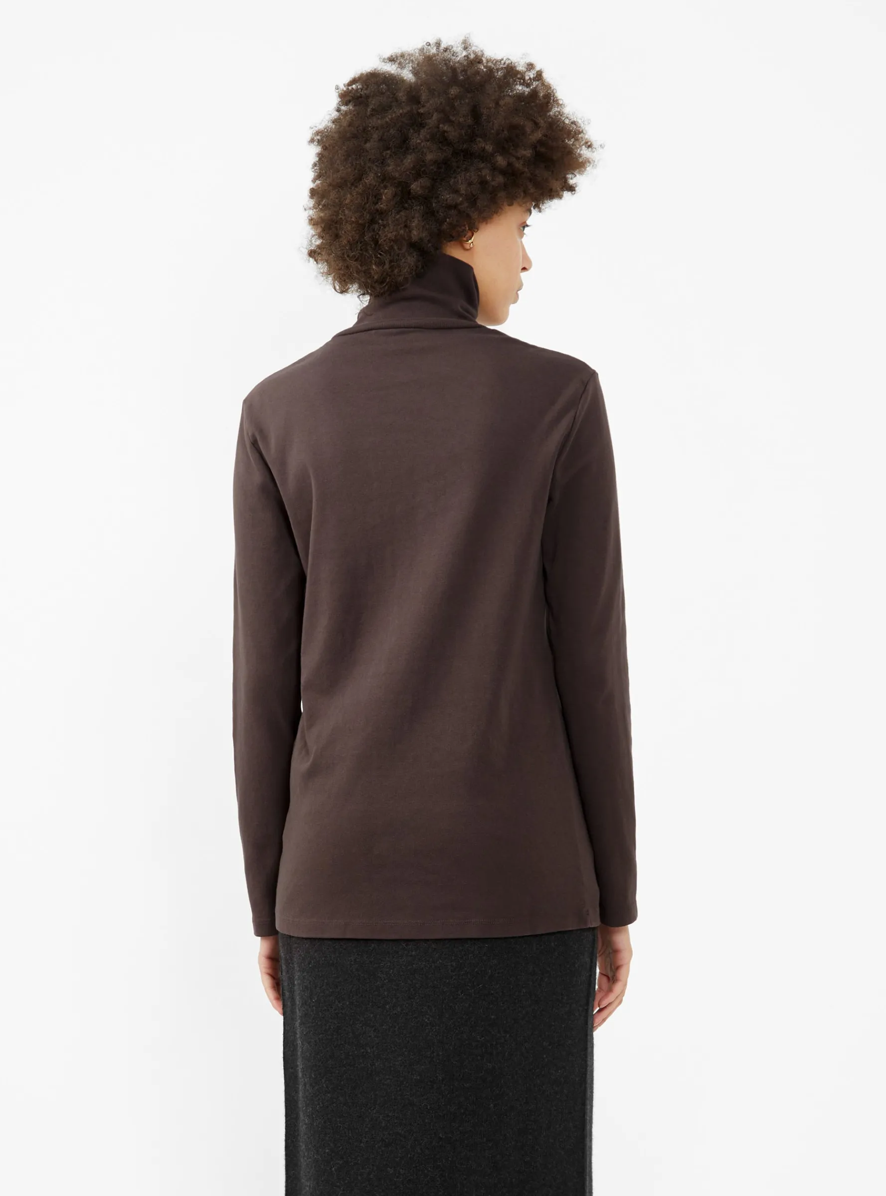 Turtleneck Top Plum<Black Crane Online