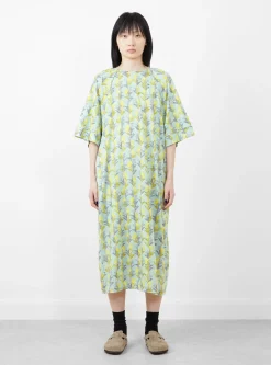 Twin Flower Jersey Dress Light Blue<Minä Perhonen Fashion