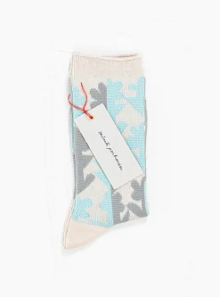 Twin Flower Socks Light Beige<Minä Perhonen New
