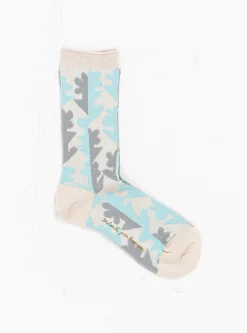 Twin Flower Socks Light Beige<Minä Perhonen New