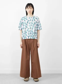 Twin Flower T-Shirt White<Minä Perhonen Outlet