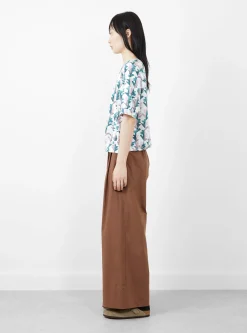 Twin Flower T-Shirt White<Minä Perhonen Outlet