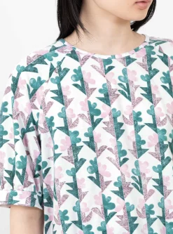 Twin Flower T-Shirt White<Minä Perhonen Outlet