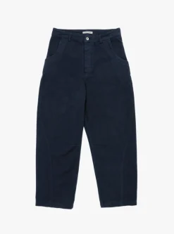 Twisted Seam Trouser Navy<YMC New