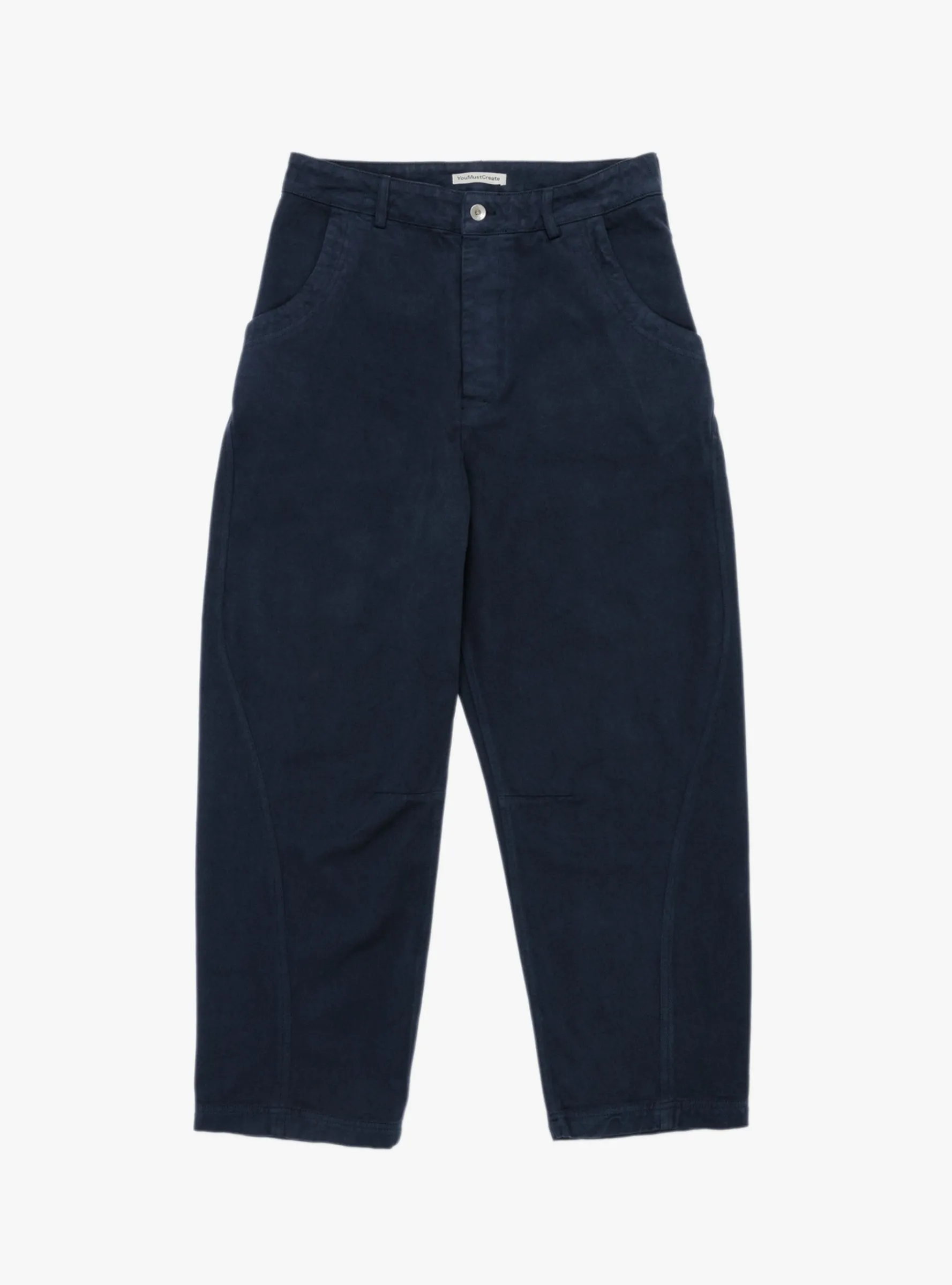 Twisted Seam Trouser Navy<YMC New
