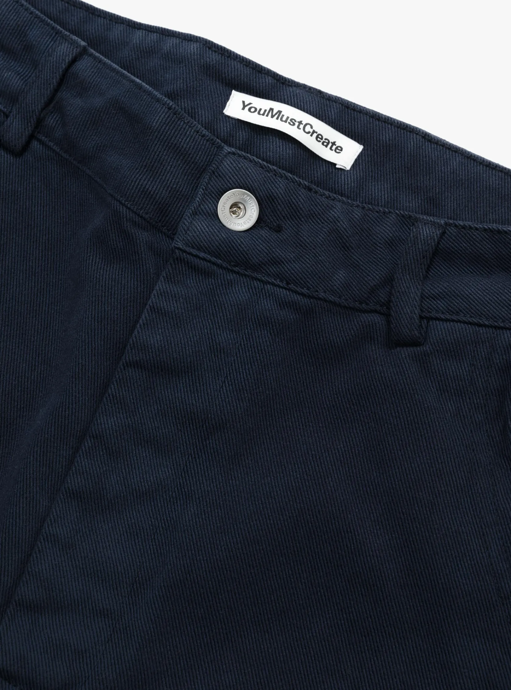 Twisted Seam Trouser Navy<YMC New