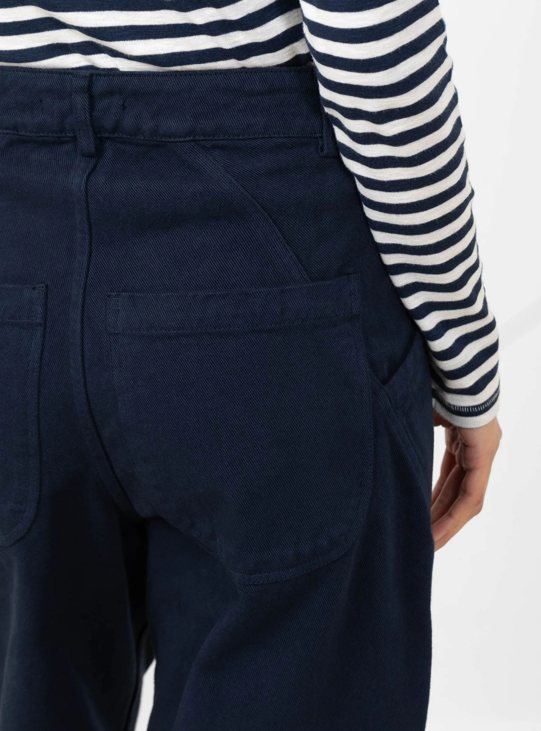 Twisted Seam Trouser Navy<YMC New