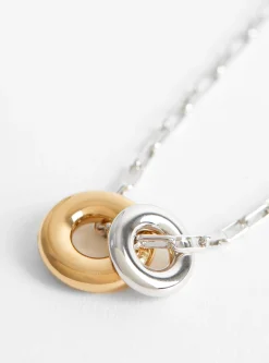 Two Tone Moneta Necklace<Laura Lombardi Fashion