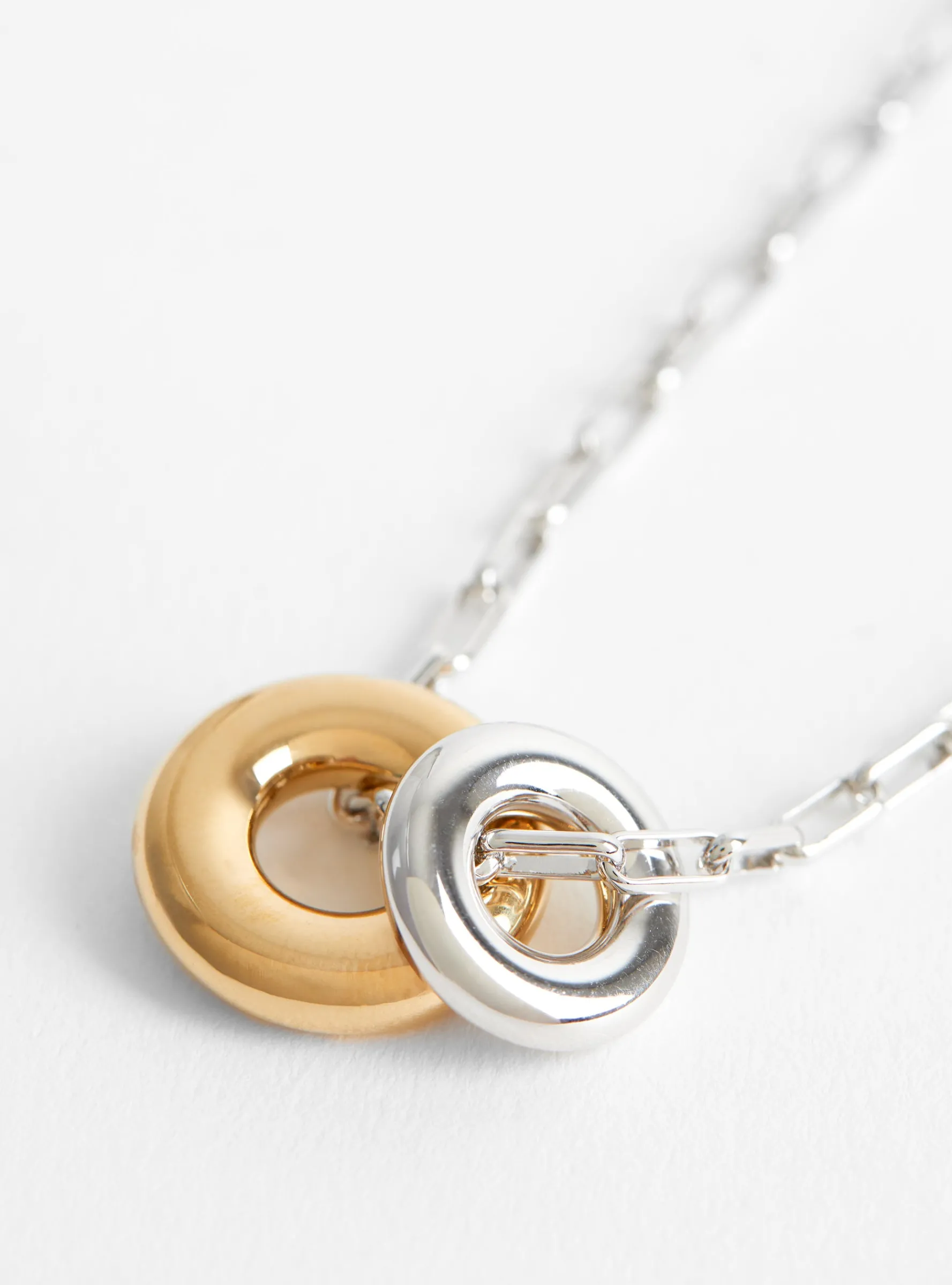 Two Tone Moneta Necklace<Laura Lombardi Fashion
