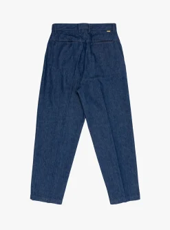 Two Tuck Wide Tapered Pants Blue Denim<Farah Japan Outlet