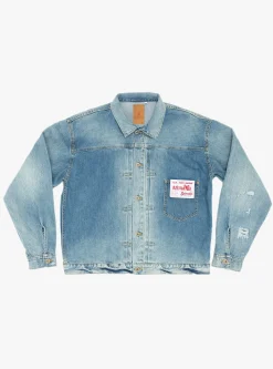 Type 1+ Nep Denim Jacket Light Vintage Wash<TDR Clearance