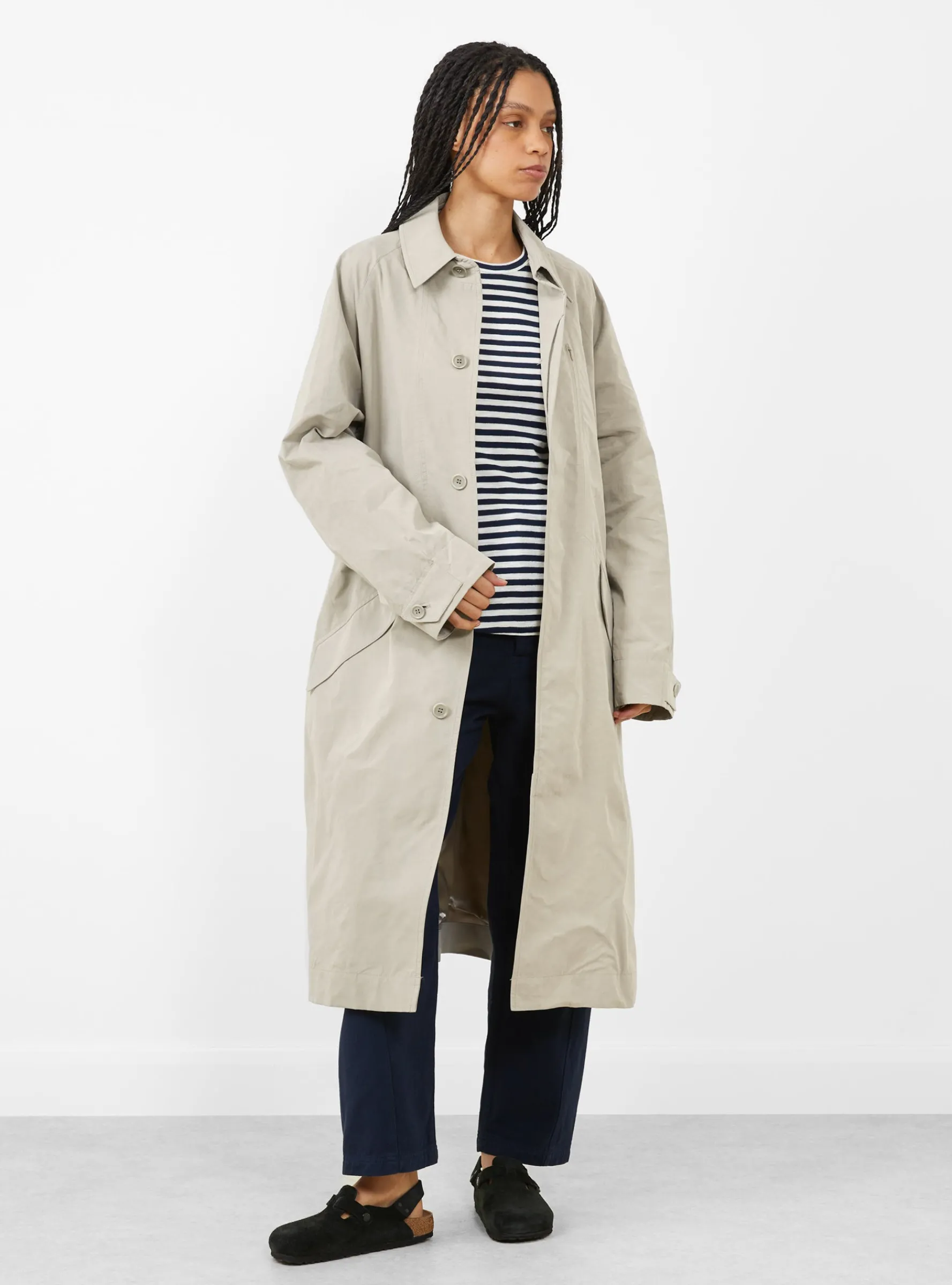 Tyrell Trench Coat Stone<YMC Outlet
