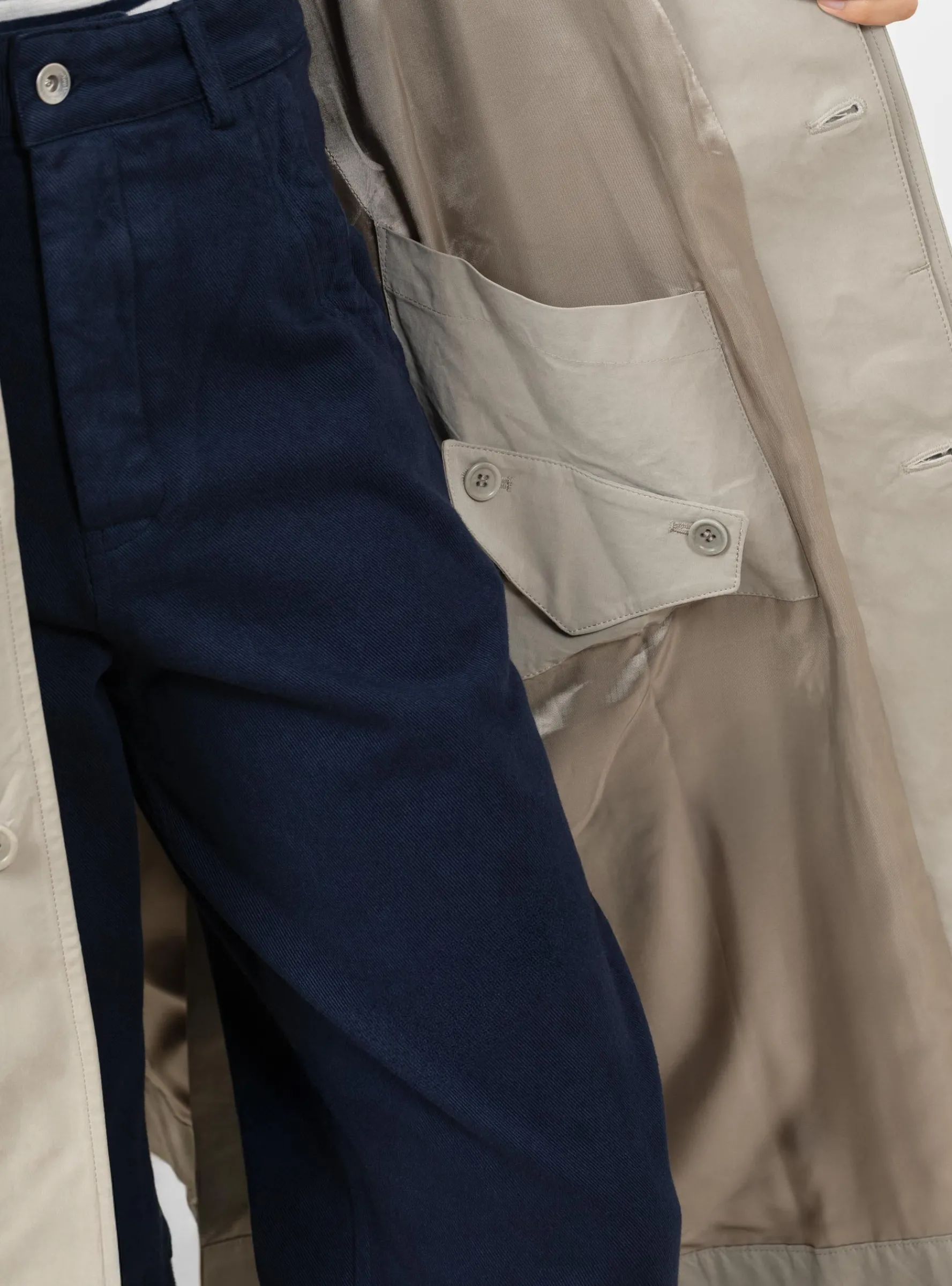 Tyrell Trench Coat Stone<YMC Outlet