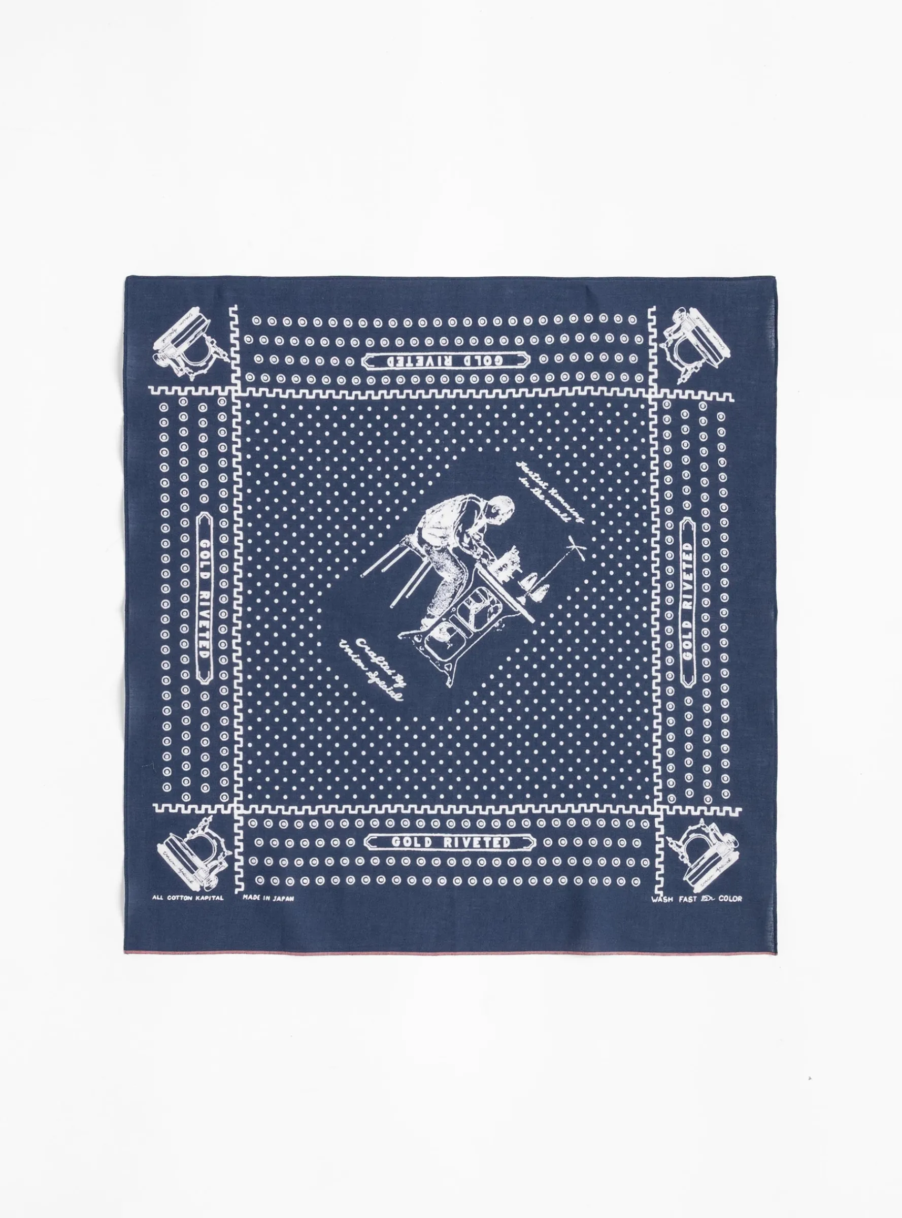Union Master Bandana Navy<Kapital Outlet