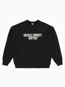 Universal Community Sweatshirt Black<SOFTHYPHEN Online