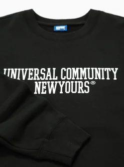 Universal Community Sweatshirt Black<SOFTHYPHEN Online