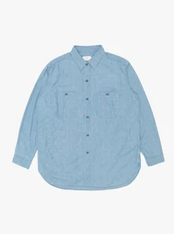 USN Chambray Shirt Indigo<HERILL New