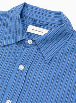 Vacation Shirt Textured Business Stripe<mfpen New