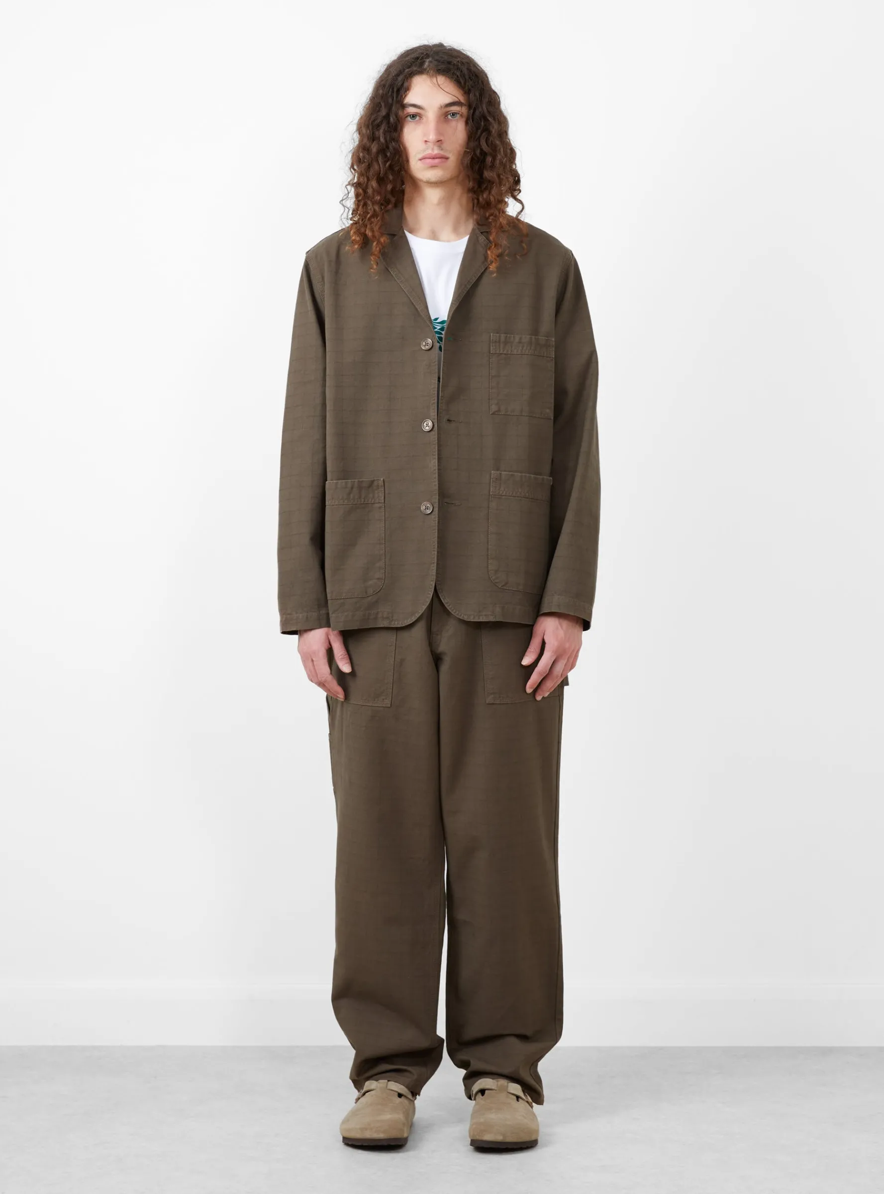 Valley Unconstructed Blazer Cold Brown<forét Clearance