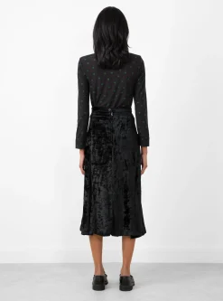 Velvet Lace Skirt Black<TOGA PULLA Best