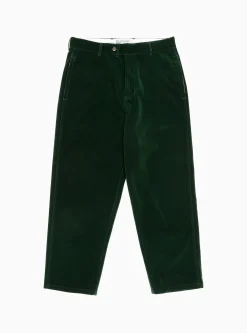 Velvet Manager Pants Bottle Green<Garbstore Fashion
