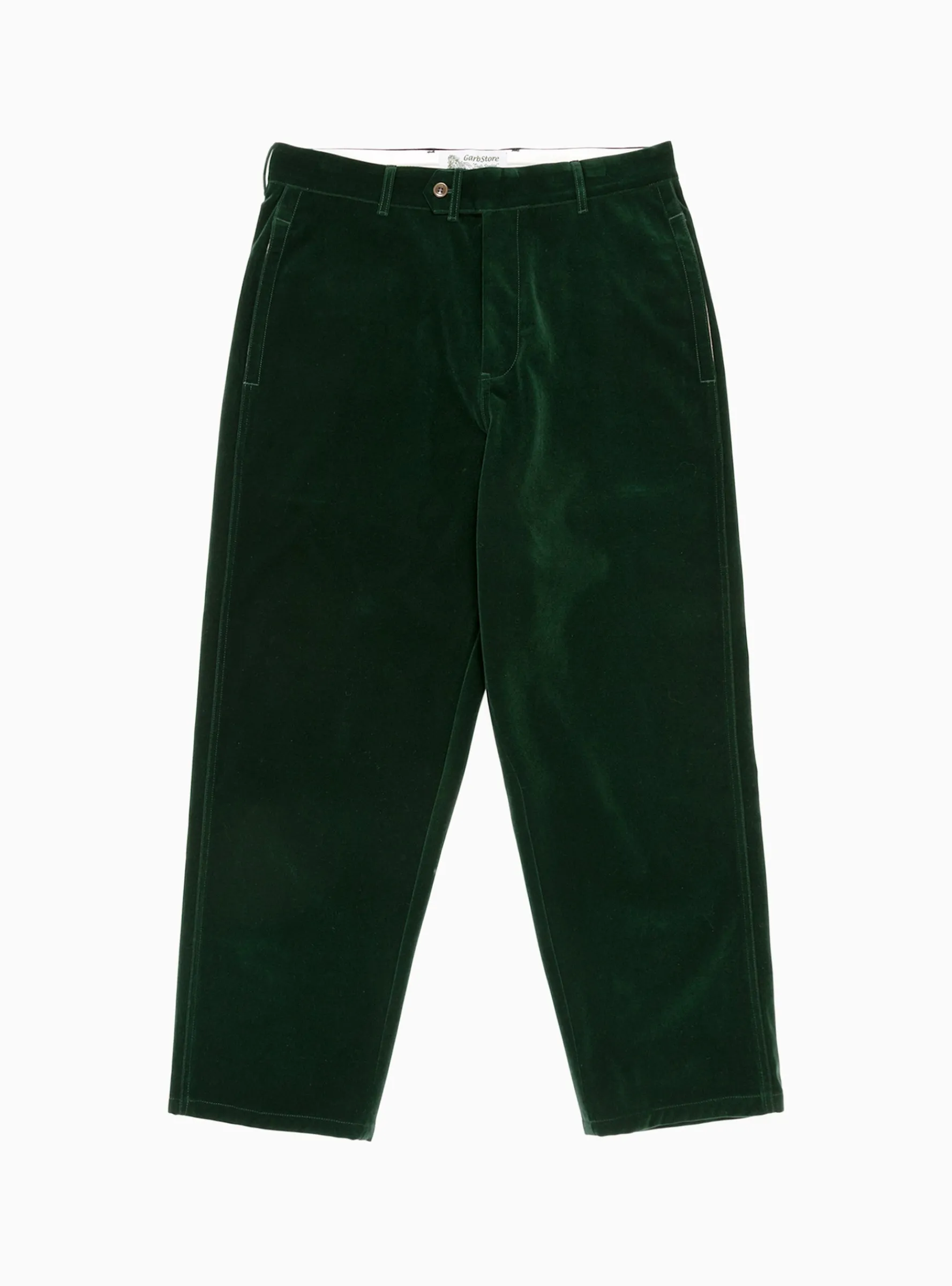 Velvet Manager Pants Bottle Green<Garbstore Fashion