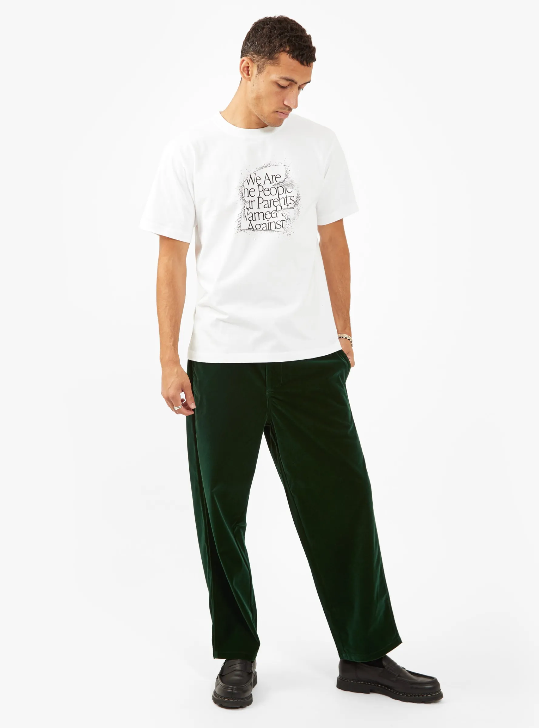 Velvet Manager Pants Bottle Green<Garbstore Fashion