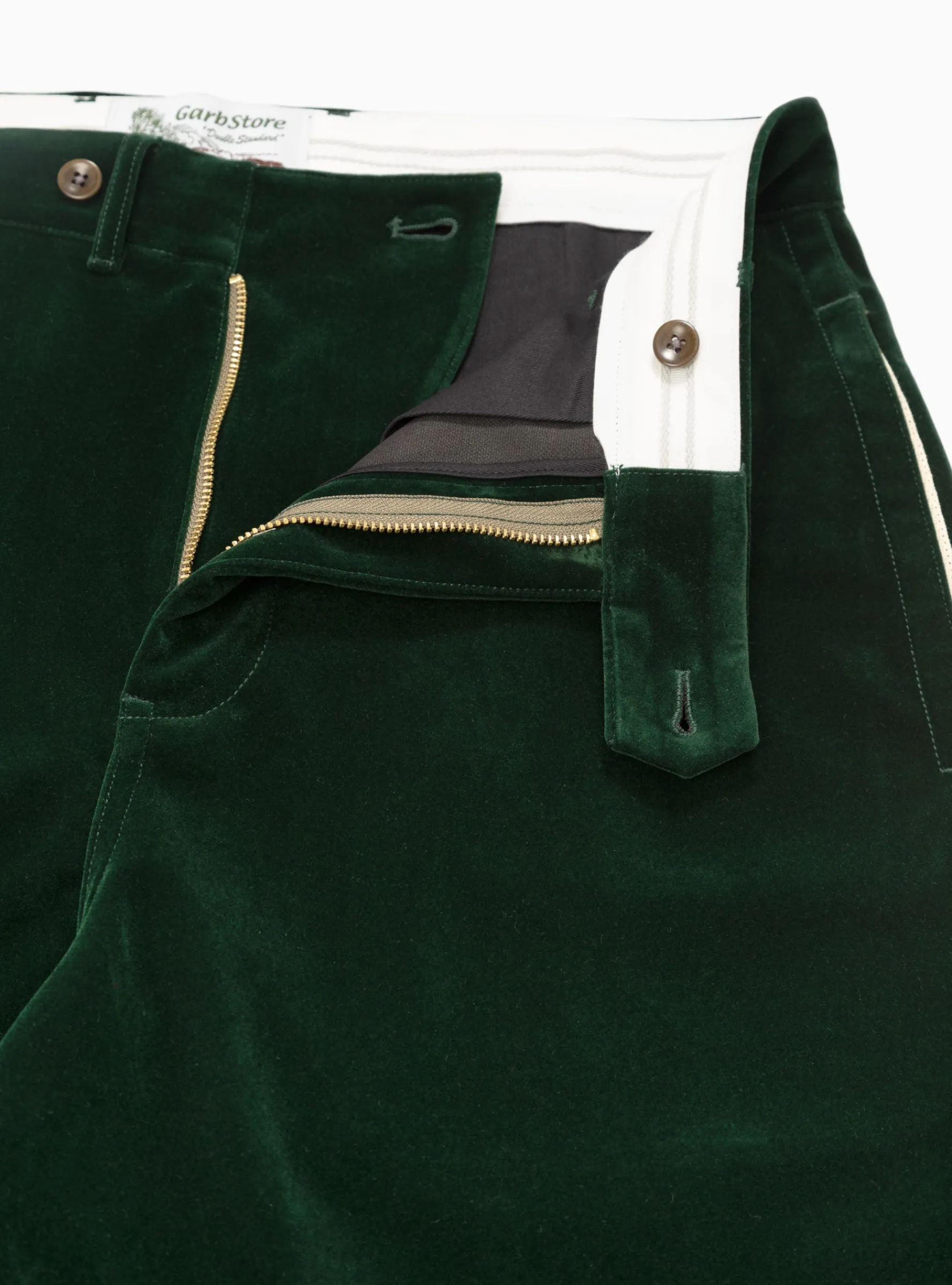 Velvet Manager Pants Bottle Green<Garbstore Fashion