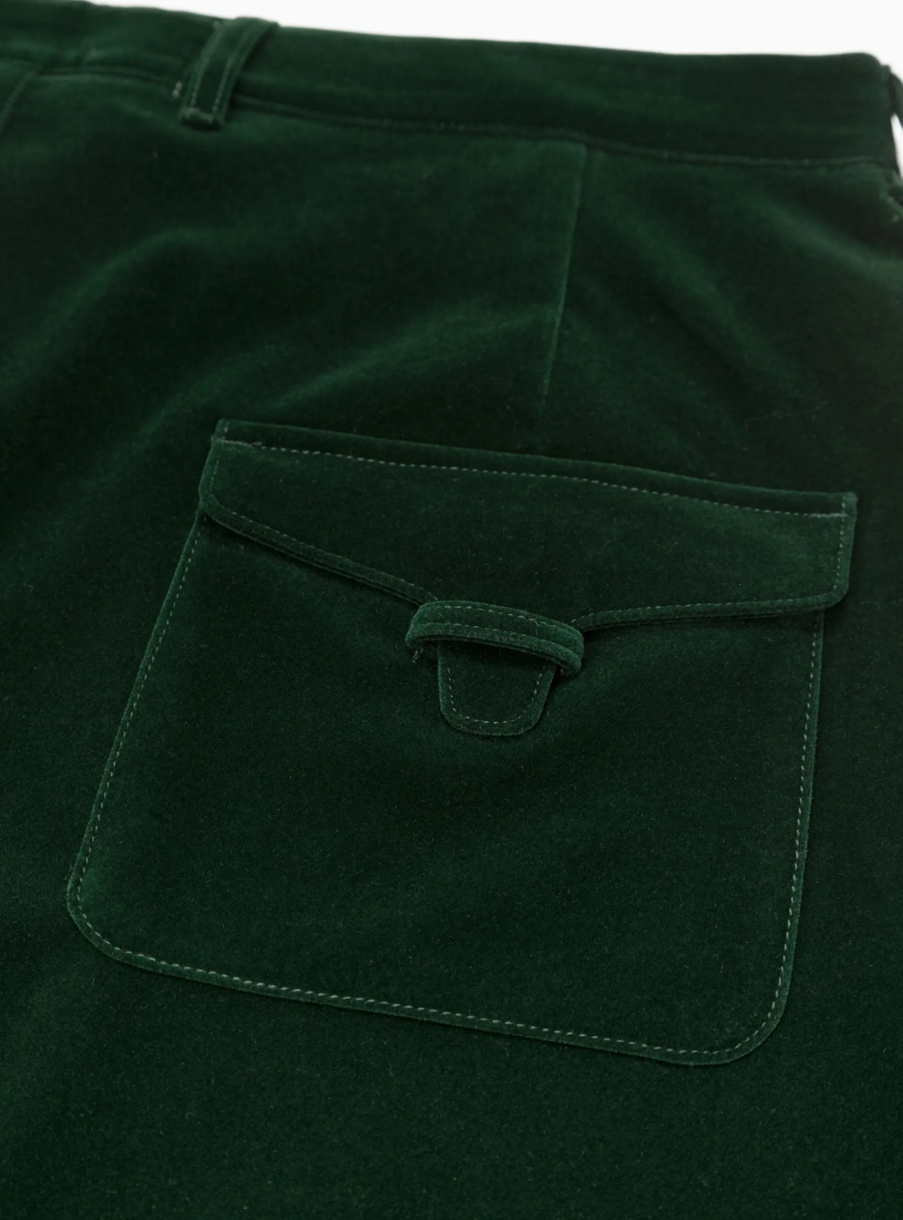 Velvet Manager Pants Bottle Green<Garbstore Fashion